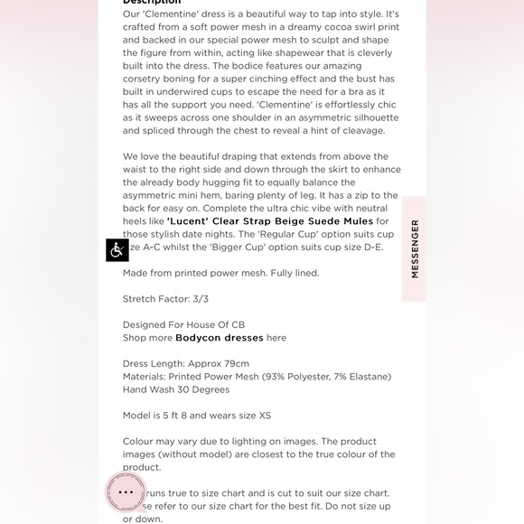 House of CB Clementine Swirl Print Cutout Mini Dress - Picture 14 of 15